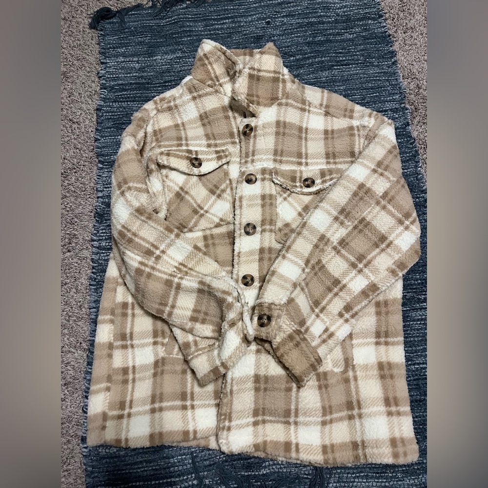 oversized fluffy jacket american threads